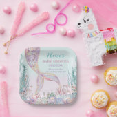 Ethereal Meerjungfrau unter der Sea Baby Dusche Pappteller (Party)