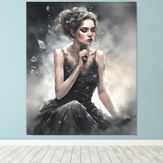 Ethereal Melody Canvas Print Leinwanddruck (Insitu (Holzboden))