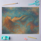 Ethereal Mermaid Siren Fantasy Decoupage Seidenpapier (Basteln)