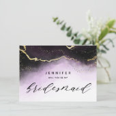 Ethereal Mist Ombre Amethyst Bridesmaid Vorschlag (Stehend Vorderseite)