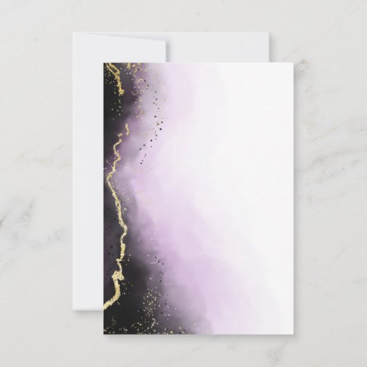 Ethereal Mist Ombre Amethyst Gilded Moody UAWG RSVP Karte (Rückseite)