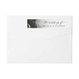 Ethereal Mist Ombre Black Watercolor Moody Wedding