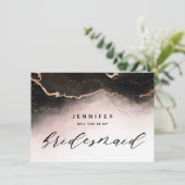 Ethereal Mist Ombre Blush Pink Bridesmaid Vorschla (Stehend Vorderseite)