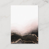 Ethereal Mist Ombre Blush Pink Hochzeit Details Begleitkarte (Rückseite)
