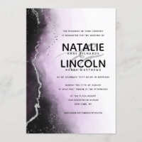 Ethereal Mist Ombre Lila Silver Modern Wedding