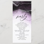 Ethereal Mist Ombre Ultra Violet Hochzeit Zeremoni Programm (Rückseite)