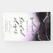 Ethereal Mist Ombre Violet Brautparty Willkommen Banner (Horizontal)