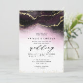 Ethereal Mist Ombre Watercolor Moody Wedding Einladung (Stehend Vorderseite)