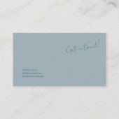 Ethereal Misty Mountain Forest Serene Landscape Visitenkarte (Rückseite)