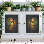 Ethereal Mixed Race Fairy im Herbst EG4R Decoupage Seidenpapier