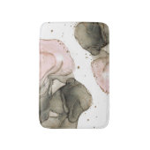 Ethereal Moody Pink Black Gold Inky Fantasy Glam Badematte (Vorderseite Vertikal)