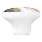 Ethereal Moody Pink Black Gold Inky Fantasy Glam Keramikknauf (Seitenansicht)