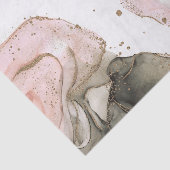 Ethereal Moody Pink Black Gold Inky Fantasy Glam Seidenpapier (Ausschnitt)