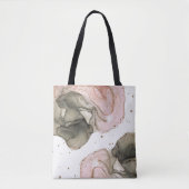 Ethereal Moody Pink Black Gold Inky Fantasy Glam Tasche (Vorderseite)