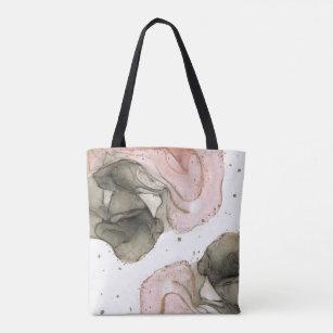 Ethereal Moody Pink Black Gold Inky Fantasy Glam Tasche
