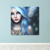 Ethereal Mystical Fairy Girl Leinwanddruck (Insitu (Holzboden))