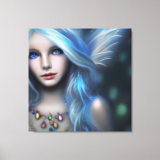 Ethereal Mystical Fairy Girl Leinwanddruck (Vorderseite)