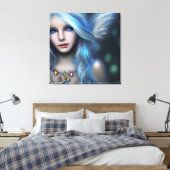 Ethereal Mystical Fairy Girl Leinwanddruck (Insitu (Schlafzimmer))