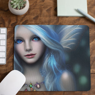 Ethereal Mystical Fairy Girl Mousepad