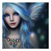 Ethereal Mystical Fairy Girl Poster (Vorderseite)