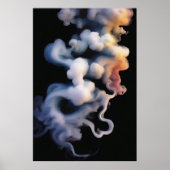 Ethereal Mystical Smoke Abstrakt Art Poster (Vorne)