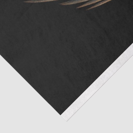 Ethereal Native Girl with pretty bird Seidenpapier (Ausschnitt)