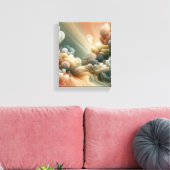 Ethereal Nebula Layers Surreal Abstract Art Design Leinwanddruck (Insitu (Wohnzimmer))