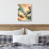 Ethereal Nebula Layers Surreal Abstract Art Design Leinwanddruck (Insitu (Schlafzimmer))