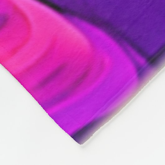 Ethereal Neon: Abstrakte Träume Fleecedecke (Ecke)