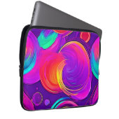 Ethereal Neon: Abstrakte Träume Laptopschutzhülle (Vorne Rechts)
