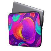 Ethereal Neon: Abstrakte Träume Laptopschutzhülle (Vorderseite Links)