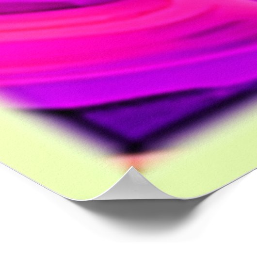 Ethereal Neon: Abstrakte Träume Poster (Ecke)