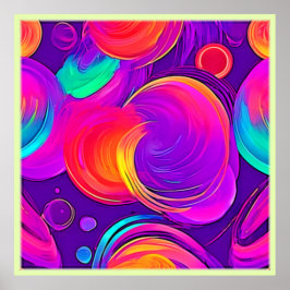 Ethereal Neon: Abstrakte Träume Poster