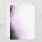 Ethereal Ombre Lila Watercolor Moody Wedding Einladung (Rückseite)