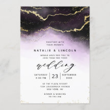 Ethereal Ombre Lila Watercolor Moody Wedding