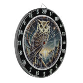Ethereal Owl Dreams Dartboard Art Dartscheibe (Vorderseite Links)