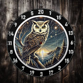 Ethereal Owl Dreams Dartboard Art Dartscheibe