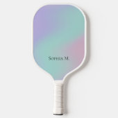 Ethereal Pastel Gradient Personalized Pickleball  Schläger (Rückseite)