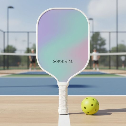 Ethereal Pastel Gradient Personalized Pickleball  Schläger