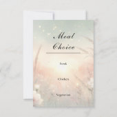 Ethereal Pastel Wildflower Field Wedding RSVP Karte (Rückseite)