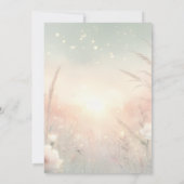 Ethereal Pastel Wildflower Field Wedding Save The Date (Rückseite)