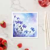 Ethereal Periwinkle Floral Watercolor Serviette (Beispiel)