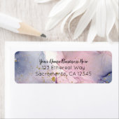 Ethereal Periwinkle Pink Gold Inky Fantasy Glam (Insitu)