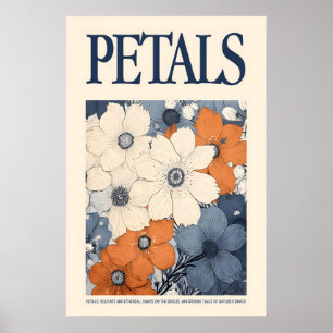 Ethereal Petals Florale Kunst Druck Vintage Botani Poster