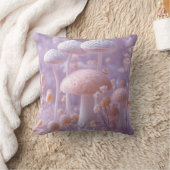 Ethereal Pilzgarten, Weich Pastell Fantasy Kissen (Decke)