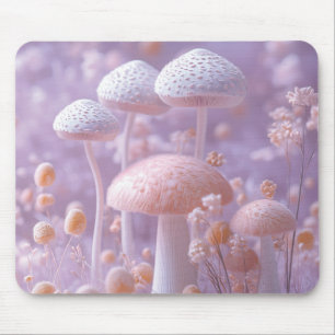 Ethereal Pilzgarten, Weich Pastell Fantasy Mousepad