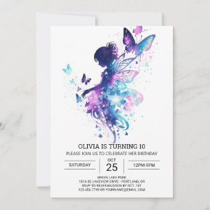 Ethereal Princess Fairy Birthday Bliss Einladung