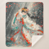 Ethereal Prinzessin in einem Fantasy-Garten Sherpadecke (Vorderseite)