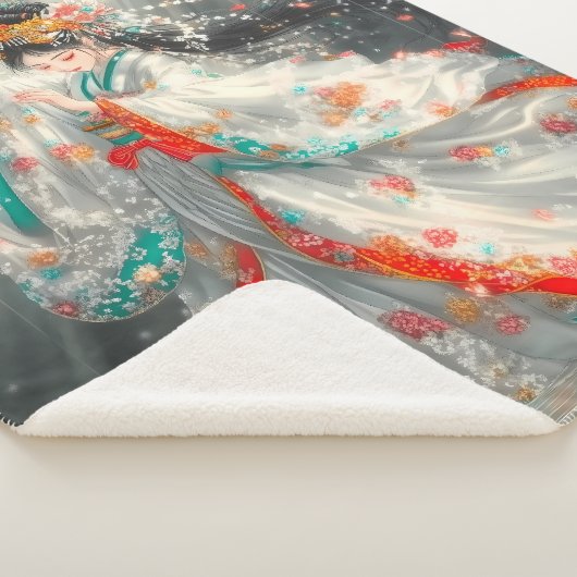 Ethereal Prinzessin in einem Fantasy-Garten Sherpadecke (3/4)