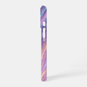 Ethereal Purple & Turquoise Marble Art Phone Case iPhone 16 Hülle (Linke Seite)